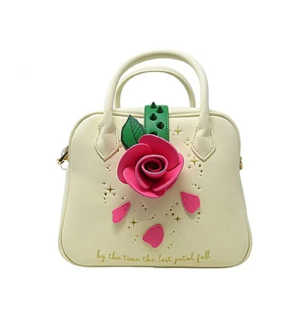 Loungefly Beauty and the Beast Rose Women's Crossbody Bag - White