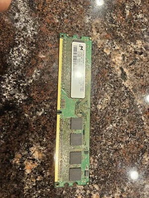 512MB Micron PC2 5300 DDR DIMM Memory Stick Mt8htf6464ay S-667b8 - Image 1 of 2
