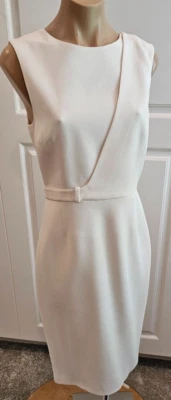 Vestido midi marfil sin mangas JASON WU con aleteo en la espalda - Pequeño Foto 1 de 4