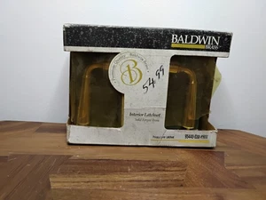 Juego de pestillos de palanca de privacidad forjado sólido Baldwin de latón vintage 2 3/8 pulgadas 95440-030 - Imagen 1 de 3