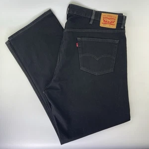 Levi 505 schwarze Regular Fit Jeans Herren Gr. 48x32 Baumwolle LESEN - Bild 1 von 13