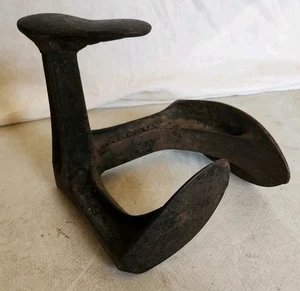 Zapato zapatero antiguo vintage último hierro fundido C 1870 victoriano 3 kg tope de puerta - Imagen 1 de 10