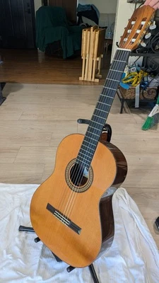 Guitarra Clásica Antonio Aparicio AA50 Hecha a Mano en España Madera Fina Incrustación Estilo Foto 1 de 4