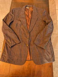 Seltene Christian Dior braune Jacke mit Dior Muster Futter 100% Wolle  - Bild 1 von 9