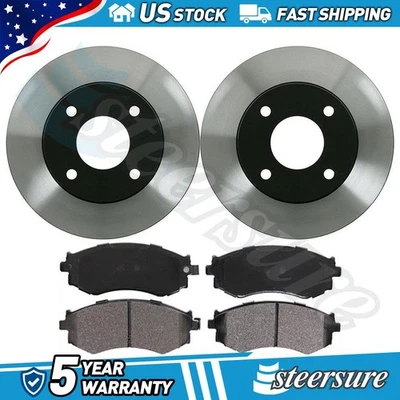 Juego de pastillas de freno de disco delanteras rotor de freno de disco para Nissan Sentra 2002-2005 Foto 1 de 4