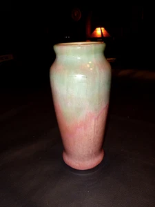 Primi arti e mestieri Muncie Corniola vaso a goccia melone marrone verde - Foto 1 di 10