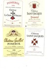 DESTOKAGE 10 ETIQUETTES POMEROL  NEUVES     §20/04/1926§