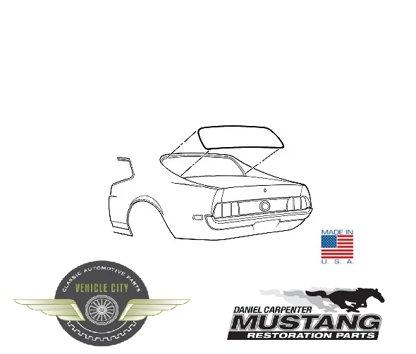 Mercury Cougar 1971 1972 1973 Ford Mustang cupé ventana trasera resistente al clima OEM Foto 1 de 1