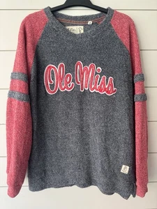 Ole Miss Rebels Boxercraft Fleece Long Sleeve Top - Ole Miss Spirit Shirt - Picture 1 of 5