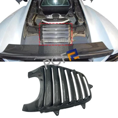 Se adapta a McLaren 625C 650S 2014-2017 cabina trasera fibra de carbono rejilla de disipación de calor Foto 1 de 4