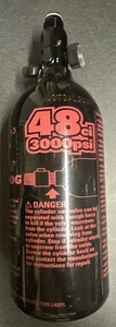 Maddog 48/3000 Aluminium Druckluft HPA Paintball Tank mit Atemregler - Bild 1 von 3