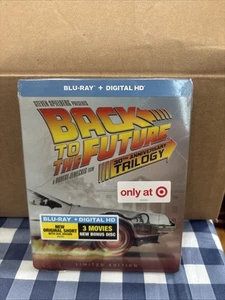 Back To The Future Blu Ray Steelbook- 30th Anniversary Complete Trilogy SEALED - Picture 1 of 7