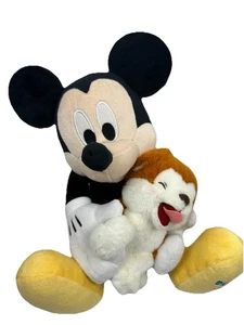 Peluche Disney Japan Shibuya Limited Topolino che abbraccia Shiba Inu cucciolo nuovo con etichette - Foto 1 di 10