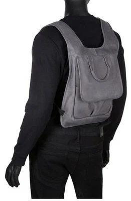 Piel Leather SLIM LAPTOP FLAP BACKPACK Charcoal Urban Professional Luxury Handle - Image 1 of 4