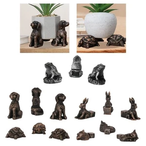 3 Pot Feet, Planter Lift Resin Toes Pot Holder Plant Animal Figure Statue for - Picture 1 of 21
