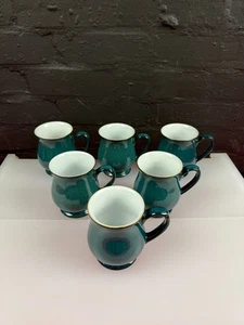 Juego de 6 tazas de té/café Denby Greenwich Craftman's de 10,5 cm de alto - Imagen 1 de 6