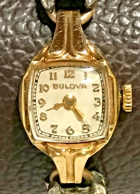 Vintage Bulova 14K Yellow Gold Hand-Winding Mechanical Ladies Dress Watch - Image 1 of 4