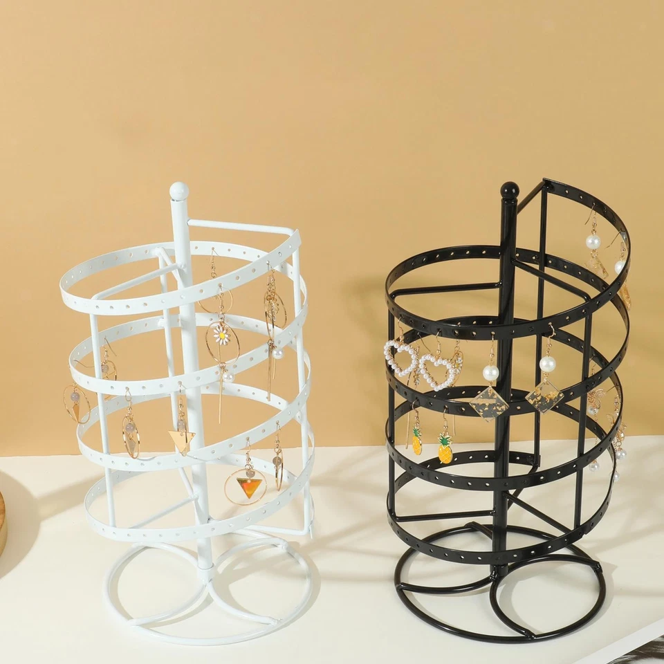 Earring holder, jewelry organizer, rotating earring display stand, jewelry - Image 1 of 1