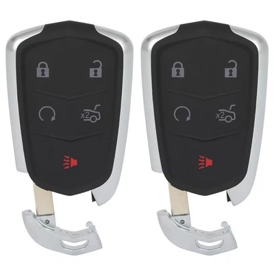 2x For 2015-2019 CADILLAC CTS Remote Control Key Fob Uncut Shell Case Foto 1 de 4
