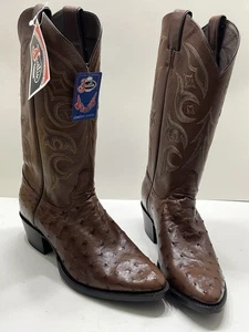Justin Herren Größe 9,5D Braun Vollschaft Strauß Western Cowboy Hergestellt USA 8927 - Bild 1 von 7