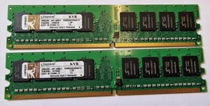 Kingston 2x 512MB DDR2 PC2-4200 (DDR2-533) Storage KVR533D2N4 #B-368-03 - Picture 1 of 1