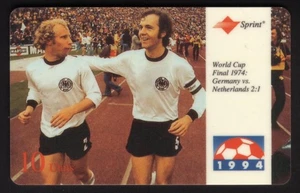 Tarjeta telefónica usada 10u Copa Mundial Internacional de Fútbol Estados Unidos Alemania vs Países Bajos 1974 08/94 - Imagen 1 de 2