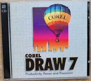 Vintage CD - COREL Draw 7, CD #1 and CD #2 - Picture 1 of 3