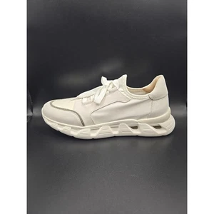 Nuevo con etiquetas Vaneli Mujer Alyce Zapatillas Con Cordones Zapatos Bajos Informales Blanco Gamuza 8M - Imagen 1 de 7