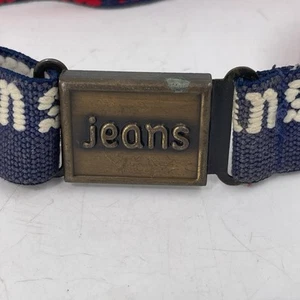 1980 JEANS Kids Belt-Magnetic Buckle VTG . Adjustable - Picture 1 of 11
