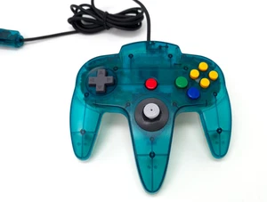 Official Nintendo 64 Ice Blue Controller 💎TOP 💎 - Picture 1 of 7