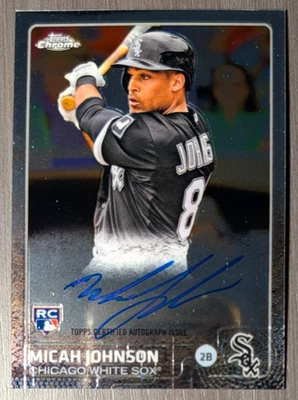 2015 Topps Chrome Micah Johnson #AR-MJ Foto 1 de 2