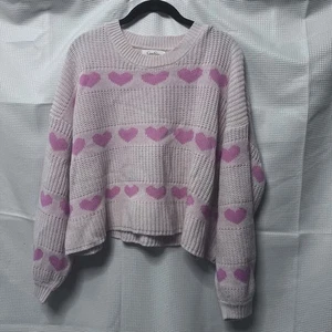 Jesica Simpson Cropped Heart Pullover - Bild 1 von 4