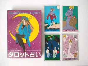 Tarocchi Principessa Luna Vintage 1989 Raro Mazzo Himiko Giapponese Uranai Giappone Fuori Produzione - Foto 1 di 20