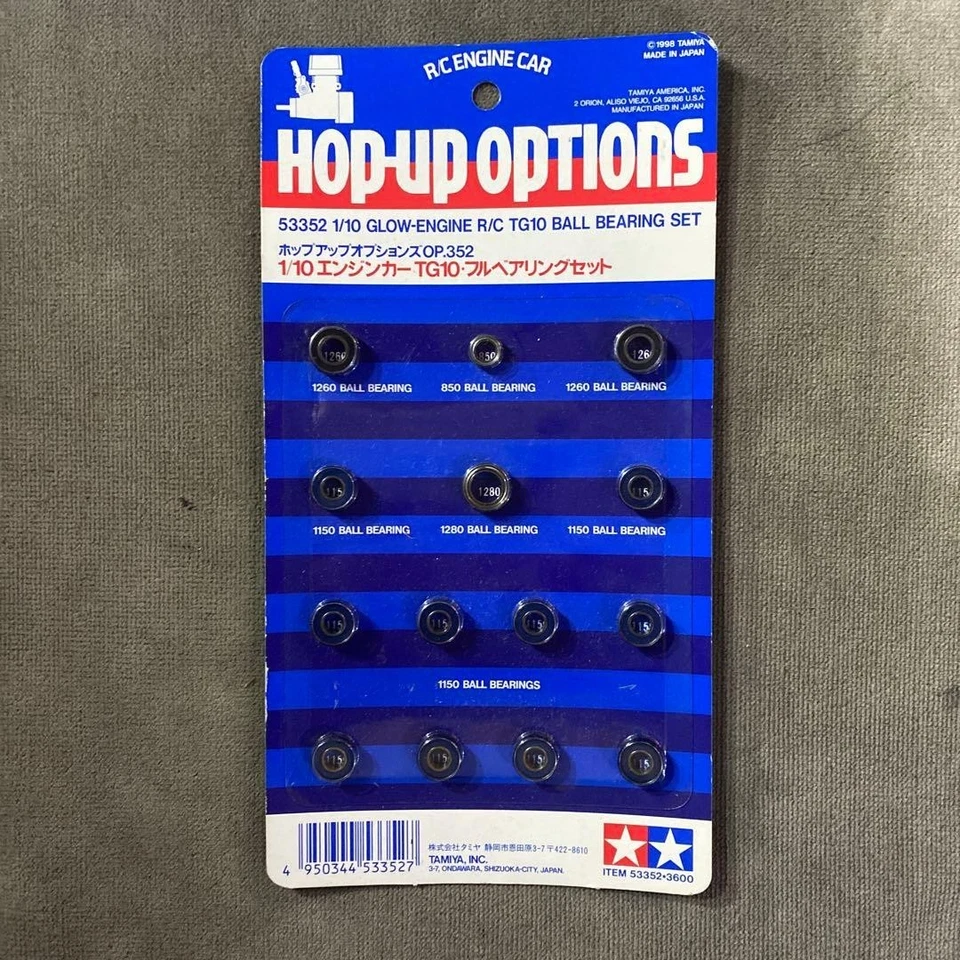 Tamiya OP-352 1/10 Engine Car TG10 Full Bearing Set RC Car Upgrade Part - Image 1 of 1