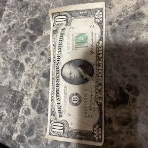 1950 D $10 dollar bill rare lightly circulated offcenter - Picture 1 of 6
