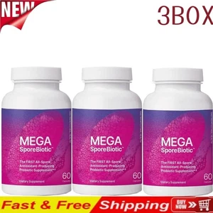 Mega SporeBiotic Suplemento Probiótico Natural Microbioma Alta Potencia Salud 3 X - Imagen 1 de 12