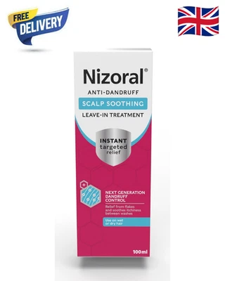 BRANDED Nizoral Scalp Soothing Leave-in Treatment,Proven to Sooth Scalp Irritation-100ML