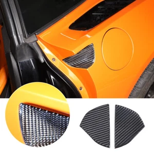Carbon Fiber Outer Door Handle Trim Decorative Sticker For Corvette C7 2014-2019 - Picture 1 of 8