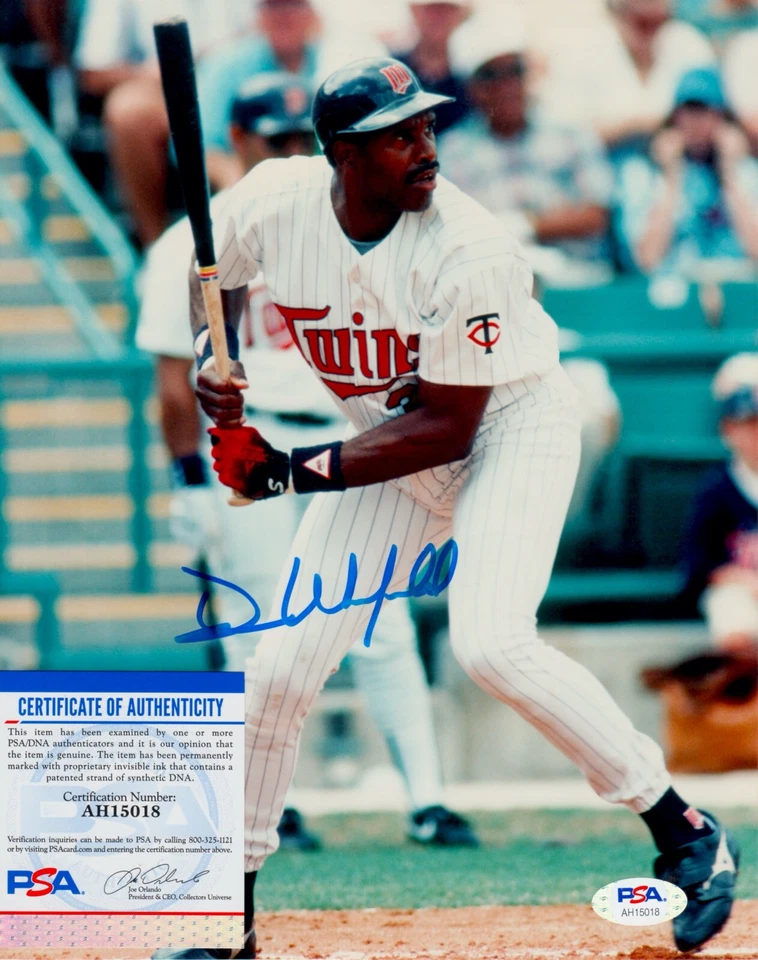 Dave Winfield Minnesota Twins Signed Autograph 8 x 10 Photo PSA DNA - Image 1 of 1