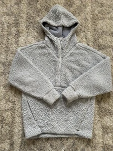 Giacca PrAna Sherpa cotone biologico grigio XS felpa con cappuccio manica lunga tasche - Foto 1 di 5