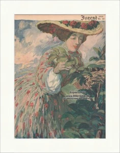 Titelseite der Nummer 26 von 1906 Alexander von Salzmann Frau Kleid Jugend 1763 - Bild 1 von 1
