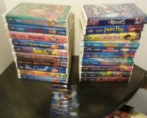 19 Disney Black Diamond VHS Tapes & Banned Tape Photo Signed Joe Hale PSA VG - Picture 1 of 6