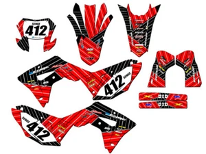2019-2024 CRF 450 X RACE SERIES Red Senge Graphics Kit Compatible with Honda - Picture 1 of 10