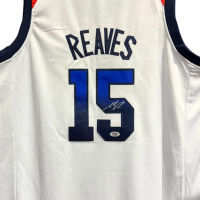 AUSTIN REAVES AUTOGRAPHED CUSTOM USA WORLD CUP 2023 JERSEY PSA ITP LAKERS - Image 1 of 4