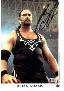Brian Adams signiertes WCW 7,5x10,5 Foto Beckett COA WWE Crush WWF - Bild 1 von 1