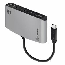 ALOGIC Thunderbolt 3 Dual HDMI Portable Docking Station With 4k - Space Grey- 2
