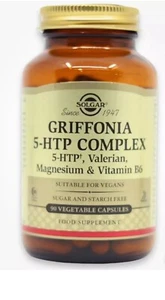 Solgar Griffonia 5-HTP Complex vegetable capsules (90) BBE 08/2026 - Picture 1 of 1