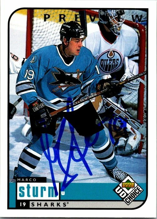Marco Sturm autographed Hockey Card (San Jose Sharks 1998 Upper Deck Choice #181 - Image 1 of 1