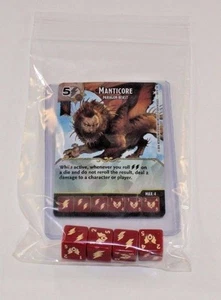 D&D Dice Masters Battle for Faerun * MANTÍCORA * CUR RARO Conjunto poco común + 4 dados - Imagen 1 de 1