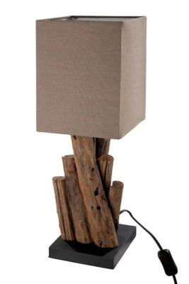 Lampe Tischlampe "Twigs" in braun/schwarz - Treibholz-Optik NEU - Bild 1 von 3